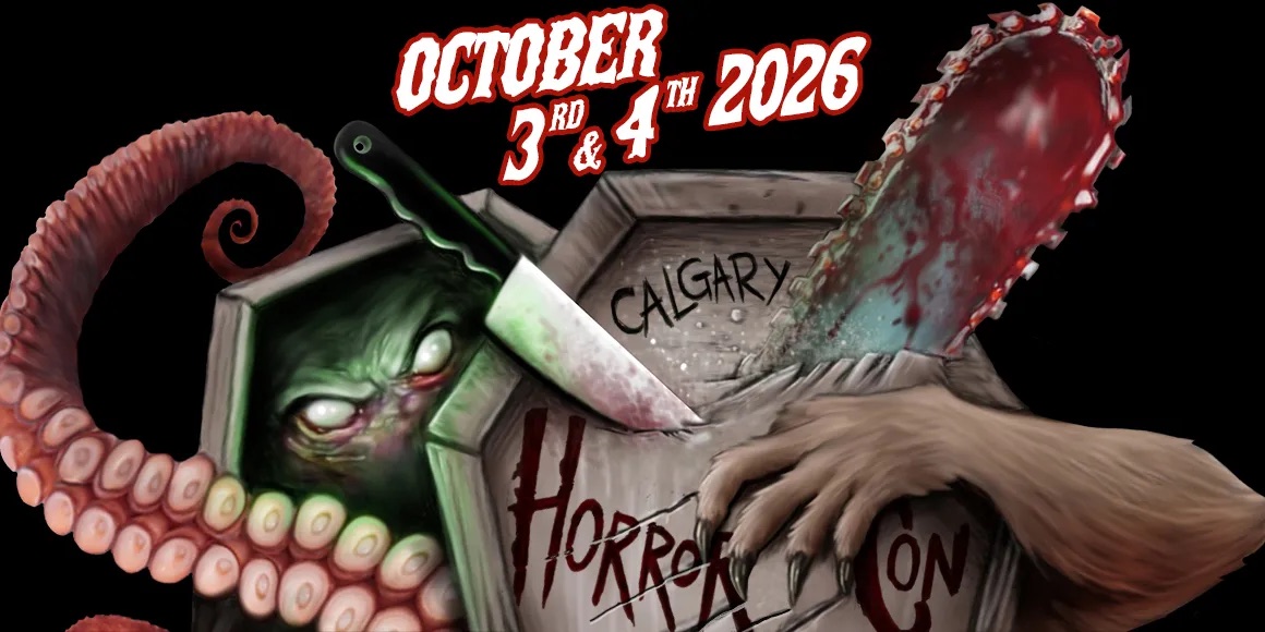 Calgary HorrorCon XIV artwork for October 3–4, 2026